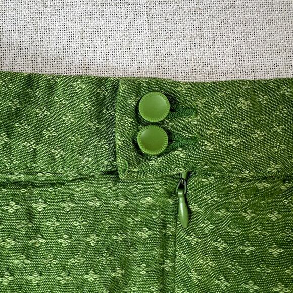 Tulle by Anthropologie Pleated Cap Sleeve Mod Midi Dress Womens M Cottage - Picture 4 of 9